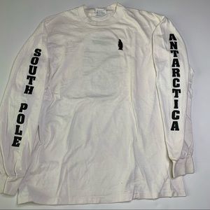 Vintage 80s Antarctica Long Sleeve Tee Shirt M